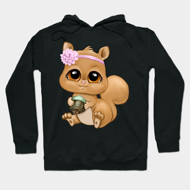 Baby Squirrel Hoodie by bhymer